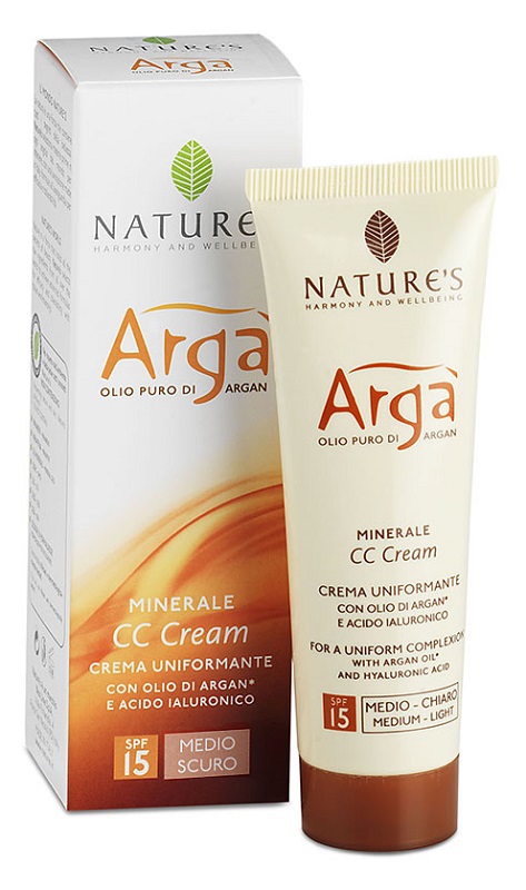 ARGA' CC CREAM VISO MEDIO SCURA 50 ML NATURE'S - Farmacia Del Monaco