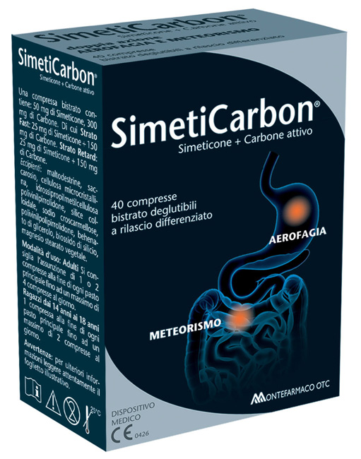SIMETICARBON 40 COMPRESSE - Farmacia Del Monaco