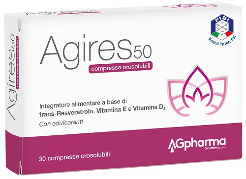 AGIRES 50 30 COMPRESSE OROSOLUBILI SCATOLA 5,4 G - Farmacia Del Monaco