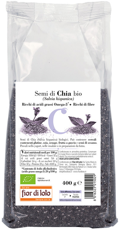 SEMI DI CHIA BIO 400 G - Farmacia Del Monaco