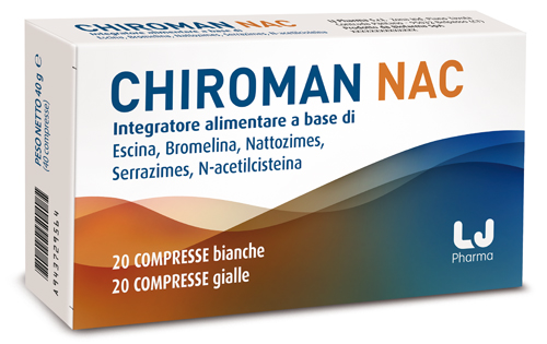 CHIROMAN NAC 20 COMPRESSE BIANCHE + 20 COMPRESSE GIALLE - Farmacia Del Monaco
