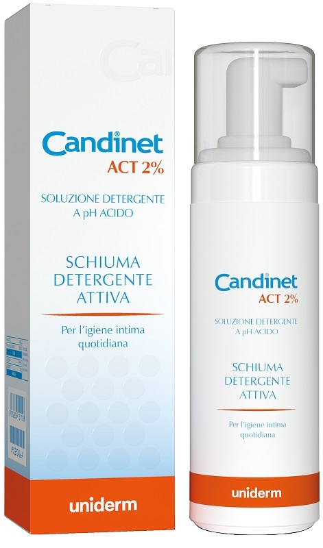 CANDINET ACT 2% SCHIUMA DETERGENTE ATTIVA 150 ML - Farmacia Del Monaco