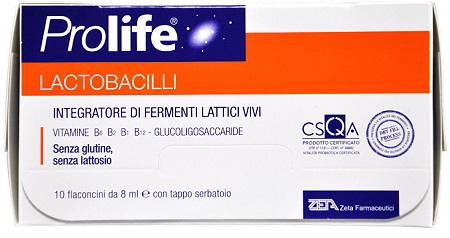 PROLIFE LACTOBACILLI 10 FLACONCINI 8 ML - Farmacia Del Monaco