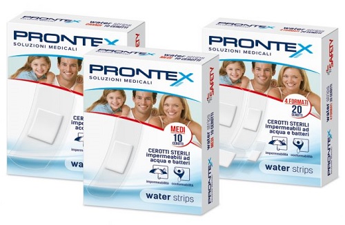 CEROTTO PRONTEX WATER STRIPS ASSORTITO 20 PEZZI - Farmacia Del Monaco