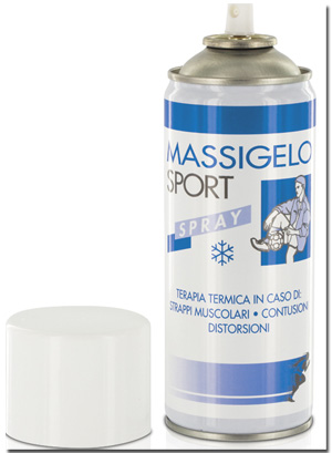 GHIACCIO ISTANTANEO MASSIGELO SPORT BOMBOLETTA SPRAY 400ML - Farmacia Del Monaco