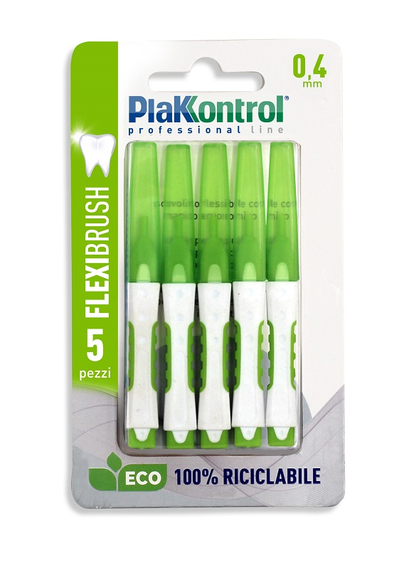 PLAKKONTROL SCOVOLINO INTERDENTALE FLEXI BRUSH04 BLISTER 5 PEZZI - Farmacia Del Monaco