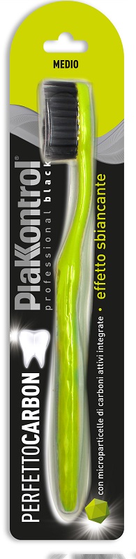 PLAKKONTROL PERFETTO CARBON SPAZZOLINO MANUALE BLISTER 1 PEZZO - Farmacia Del Monaco