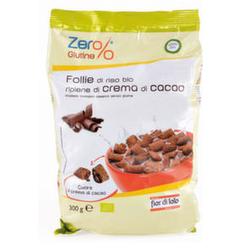 ZERO% GLUTINE FOLLIE RISO CIOCCIOLATO FONDENTE BIO 300 G - Farmacia Del Monaco