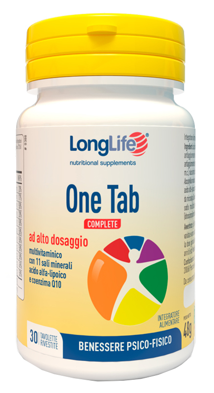 LONGLIFE ONE TAB COMPLETE 30 TAVOLETTE RIVESTITE - Farmacia Del Monaco