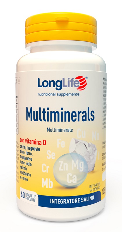 LONGLIFE MULTIMINERALS 60 TAVOLETTE RIVESTITE - Farmacia Del Monaco