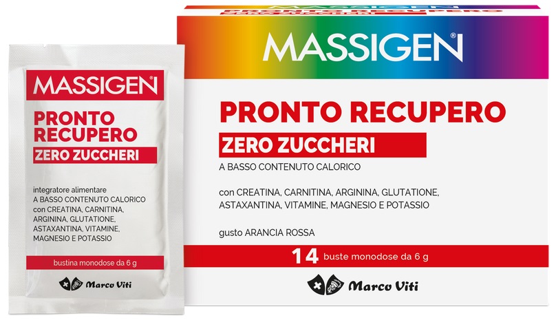MASSIGEN PRONTO RECUPERO ZERO ZUCCHERI 14 BUSTINE - Farmacia Del Monaco