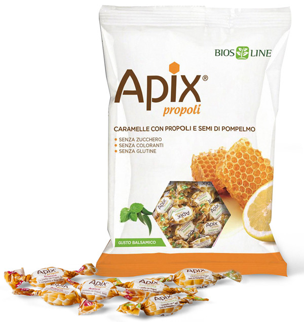 APIX PROPOLI CARAMELLA BALSAMICA 50 G BIOSLINE - Farmacia Del Monaco