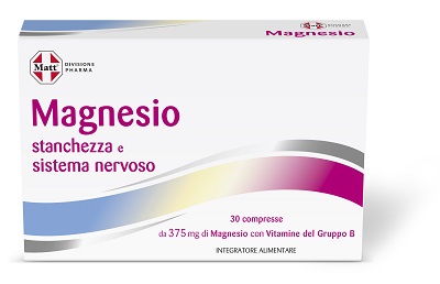 MATT DIVISIONE PHARMA MAGNESIO STANCHEZZA E SISTEMA NERVOSO 30 COMPRESSE - Farmacia Del Monaco