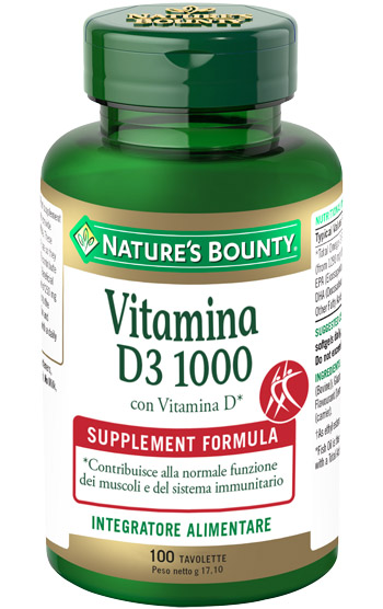 VITAMINA D3/1000 100 TAVOLETTE - Farmacia Del Monaco