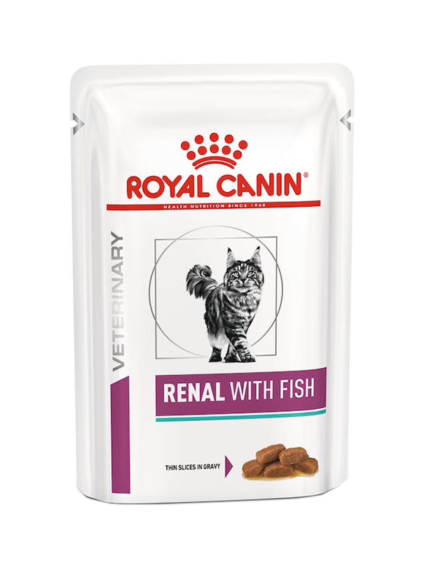 VETERINARY HEALTH NUTRITION WET CAT RENAL FISH 12X85 G - Farmacia Del Monaco