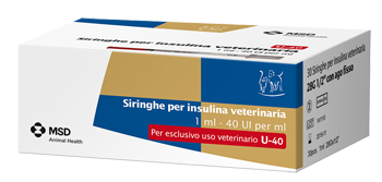 SIRINGA INSULINA USO VETERINARIO MSD-AH 30 SIRINGHE 40 UI/ML - Farmacia Del Monaco
