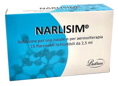 NARLISIM SOLUZIONE PER USO NASALE E AEROSOLTERAPIA 15 FLACONCINI RICHIUDIBILI DA 2,5 ML L'UNO - Farmacia Del Monaco