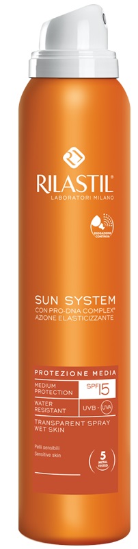 RILASTIL SUN SYSTEM PHOTO PROTECTION THERAPY SPF15 TRANSPARENT SPRAY 200 ML - Farmacia Del Monaco
