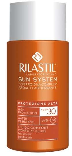 RILASTIL SUN SYSTEM PHOTO PROTECTION THERAPY SPF30 COMFORT FLUIDO 50 ML - Farmacia Del Monaco