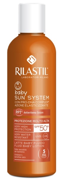 RILASTIL SUN SYSTEM PHOTO PROTECTION THERAPY SPF50+ BABY FLUIDO 200 ML - Farmacia Del Monaco