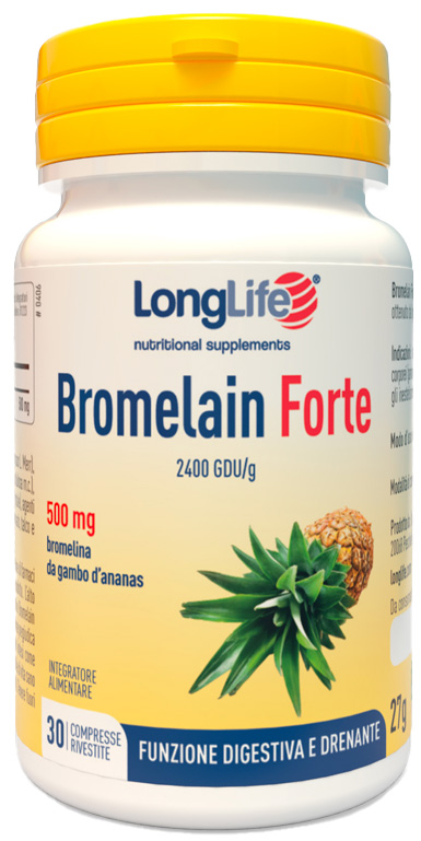 LONGLIFE BROMELAIN FORTE 30 COMPRESSE - Farmacia Del Monaco