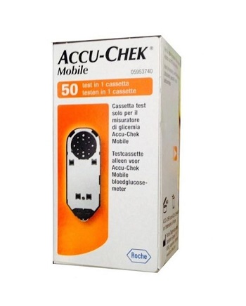 STRISCE MISURAZIONE GLICEMIA ACCU-CHEK MOBILE 50 TEST MIC 2 - Farmacia Del Monaco
