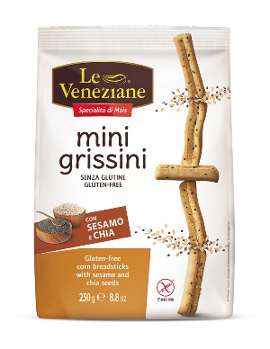 LE VENEZIANE MINI GRISSINI SESAMO E CHIA 250 G - Farmacia Del Monaco