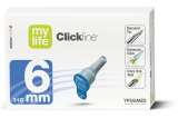CLICKFINE AGO EXTRA THIN WALL PER PENNA INSULINA GAUGE31 LUNGHEZZA 6 MM PUNTA A DIAMANTE 6 FACCE 100 PEZZI - Farmacia Del Monaco