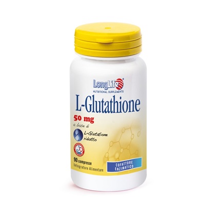 LONGLIFE L-GLUTATHIONE 50 MG 90 COMPRESSE - Farmacia Del Monaco