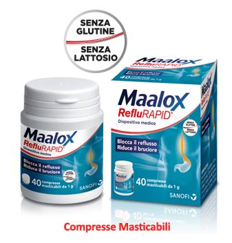 MAALOX REFLURAPID 40 COMPRESSE MASTICABILI - Farmacia Del Monaco