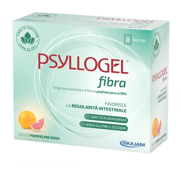 PSYLLOGEL FIBRA POMPELMO ROSA 20 BUSTINE - Farmacia Del Monaco
