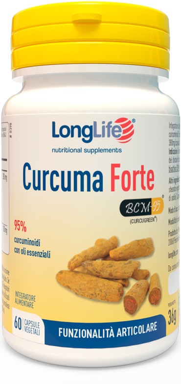 LONGLIFE CURCUMA FORTE 60 CAPSULE VEGETALI - Farmacia Del Monaco