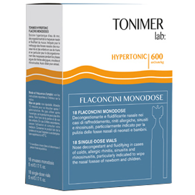 TONIMER LAB HYPERTONIC 18 FLACONCINI MONODOSE - Farmacia Del Monaco