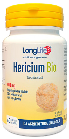 LONGLIFE HERICIUM BIO 60 CAPSULE VEGETALI - Farmacia Del Monaco