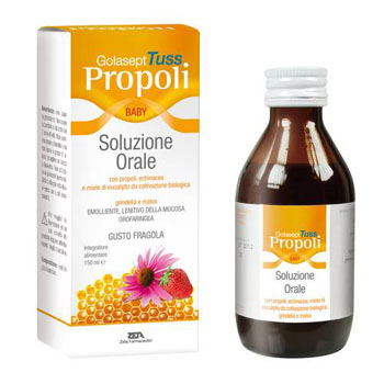 GOLASEPT TUSS PROPOLI BABY SOLUZIONE ORALE 150 ML - Farmacia Del Monaco