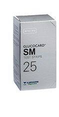 TEST STRIPS PER MISURAZIONE GLICEMIA GLUCOCARD SM 25 PEZZI - Farmacia Del Monaco