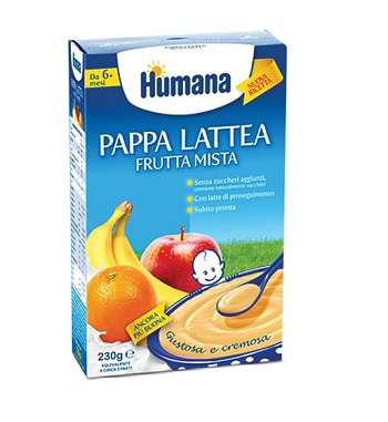 HUMANA PAPPA FRUTTA MISTA 230 G - Farmacia Del Monaco