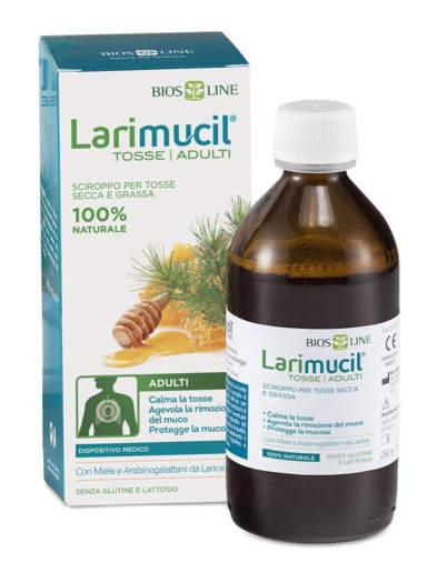 LARIMUCIL TOSSE TOSSE ADULTI SCIROPPO CE 0476V 230 G 175 ML - Farmacia Del Monaco
