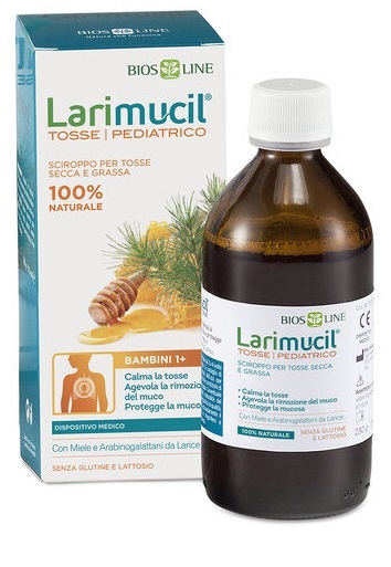 LARIMUCIL TOSSE PEDIATRICO 1+ SCIROPPO 175 ML CE 0426 230 G - Farmacia Del Monaco