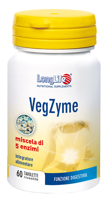 LONGLIFE VEGZYME 60 TAVOLETTE - Farmacia Del Monaco
