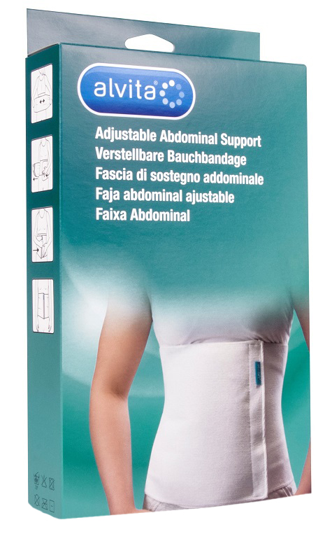 ALVITA FASCIA ADDOMINALE MISURA 1 CIRCONFERENZA 75-95 CM - Farmacia Del Monaco