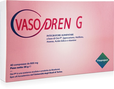 VASODREN G 40 COMPRESSE DA 900 MG - Farmacia Del Monaco
