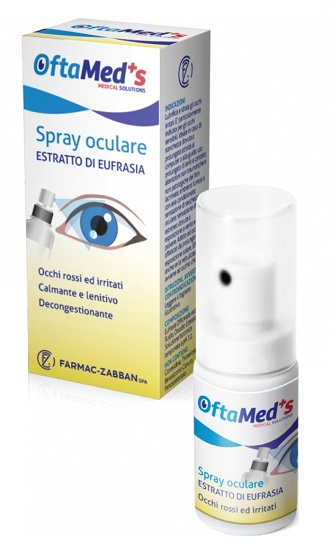 OFTAMED'S SPRAY OCULARE OCCHI ROSSI E IRRITATI ESTRATTO EUFRASIA 10 ML - Farmacia Del Monaco