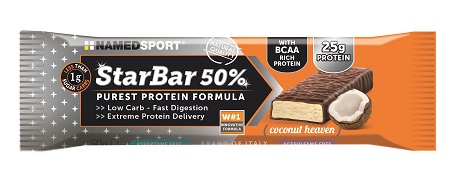 STARBAR 50% PROTEIN COCONUT HEAVEN 50 G - Farmacia Del Monaco