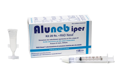 ALUNEB KIT SOLUZIONE IPERTONICA 3% 20 FLACONCINI + MAD NASAL ATOMIZZATORE - Farmacia Del Monaco