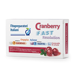 FITOPREPARATORI ITALIANI CRANBERRY FAST RESOLUTION 7 COMPRESSE + 7 COMPRESSE - Farmacia Del Monaco