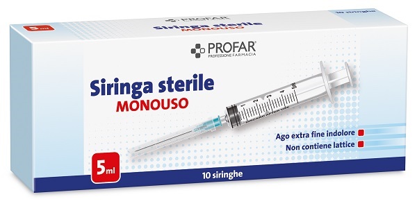 SIRINGA MONOUSO 5 ML PROFAR - Farmacia Del Monaco