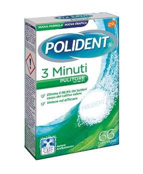 POLIDENT 3 MINUTI 66 COMPRESSE - Farmacia Del Monaco