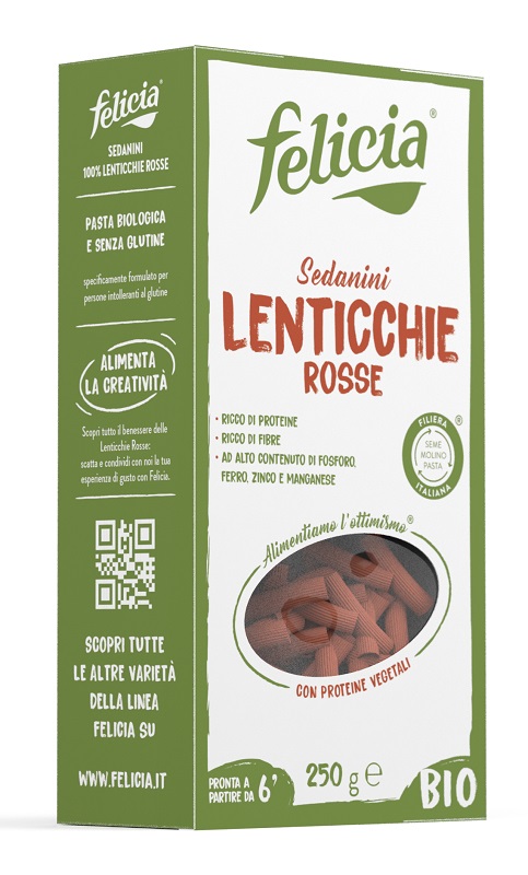 FELICIA BIO SEDANINI LENTICCHIE ROSSE 250 G - Farmacia Del Monaco