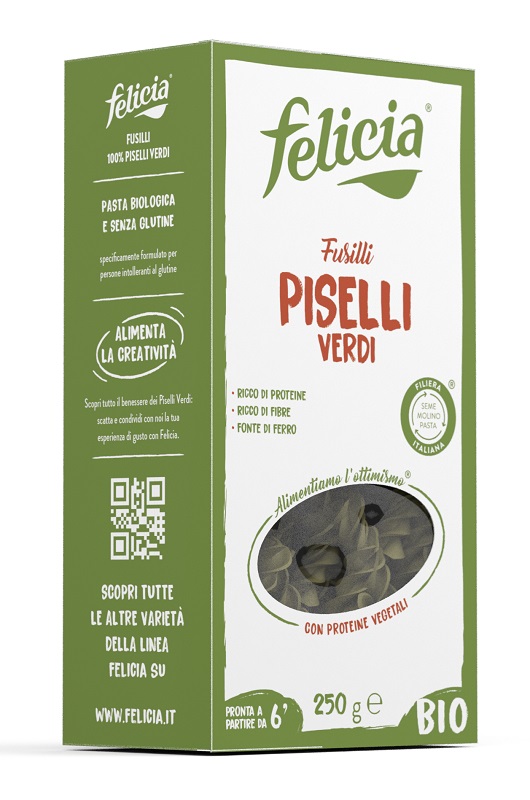 FELICIA BIO FUSILLI PISELLI VERDI 250 G - Farmacia Del Monaco